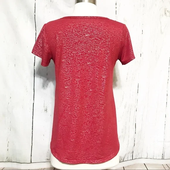 LuLaRoe | Silver Sparkle Elegant Classic Tee - Picture 5 of 5